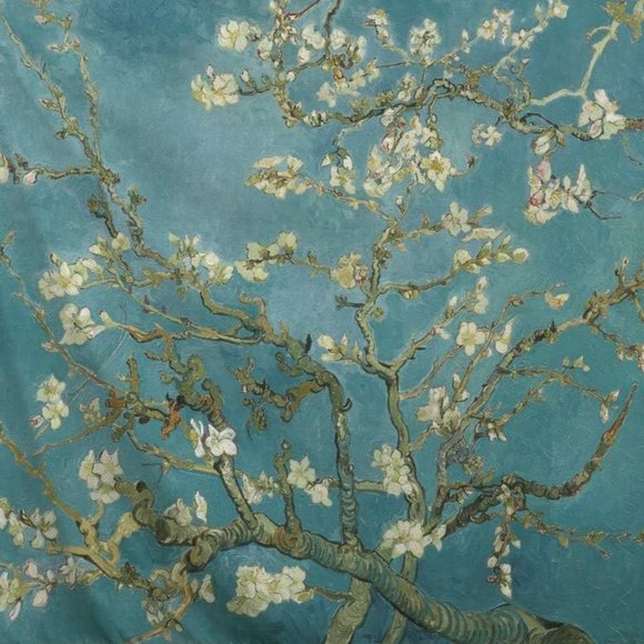 XL Almond Blossom Branches Vincent Van Gogh Big Floral Wall Art Tapestry New - Picture 3 of 9